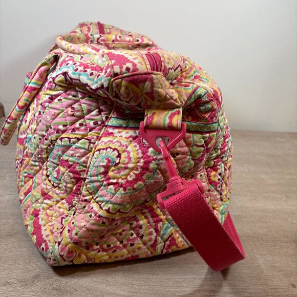 Retired Vera Bradley Petal Pink Large Duffle Bag - Picture 6 of 7